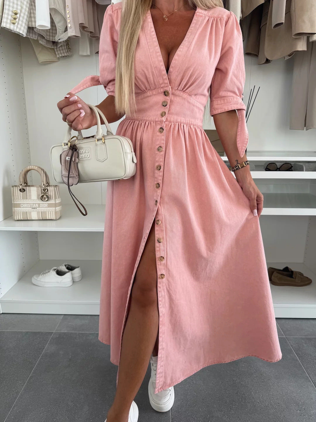Natasja denim jurk