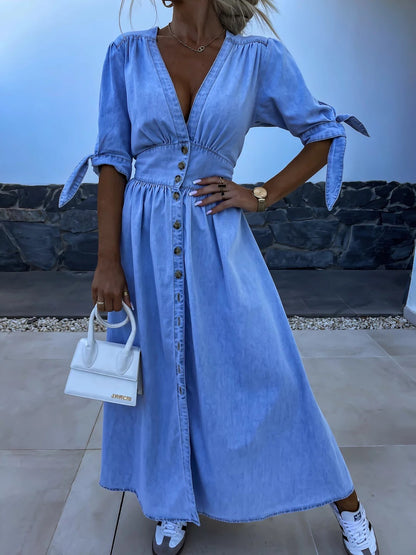 Natasja denim jurk