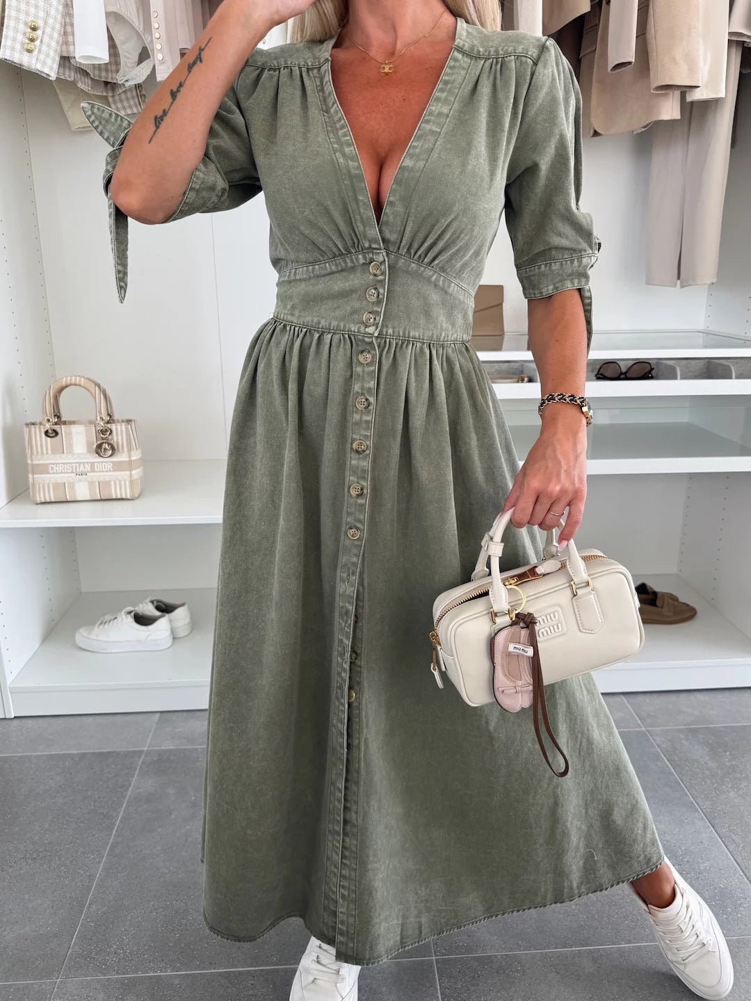 Natasja denim jurk