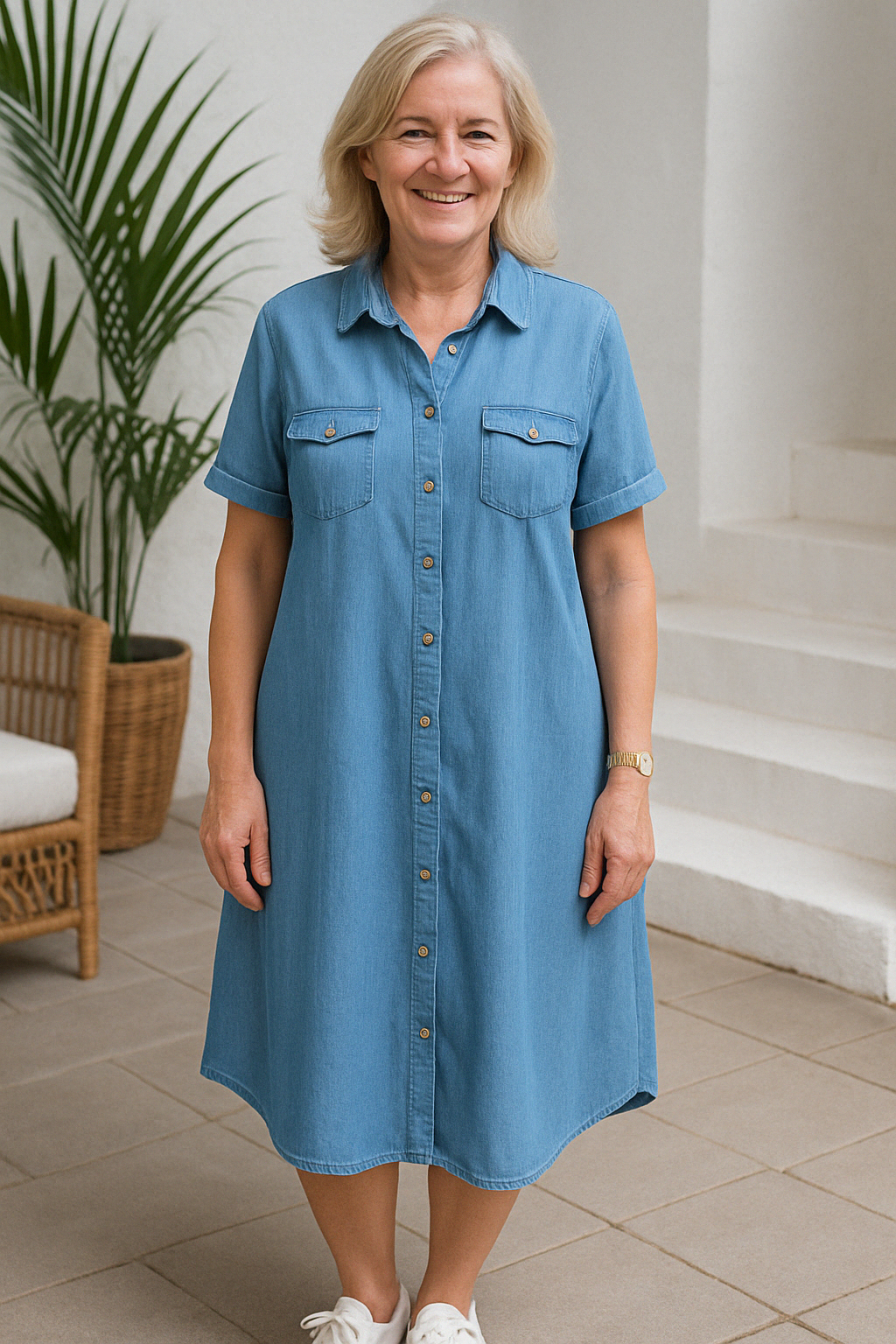 Lily denim jurk